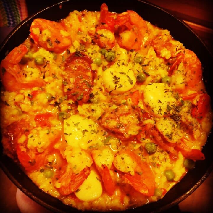 Seafood paella instant online pot