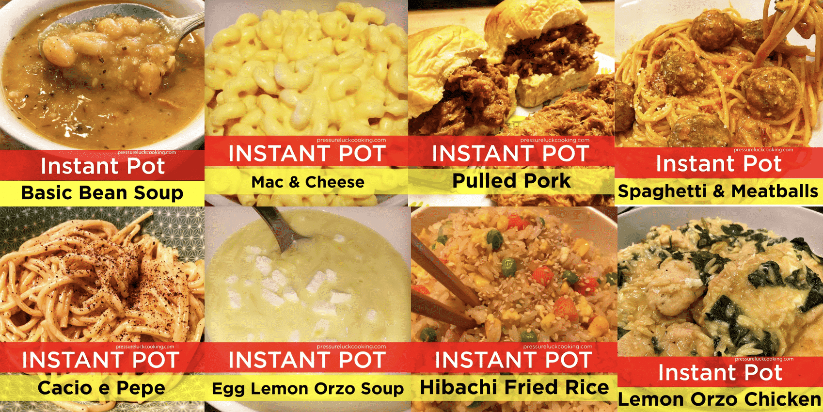 Pressure Luck's Basic "Covered In Your Cupboard" Recipes Pressure