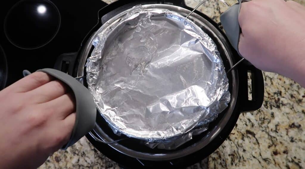 Removing cooked pan from Instant pot