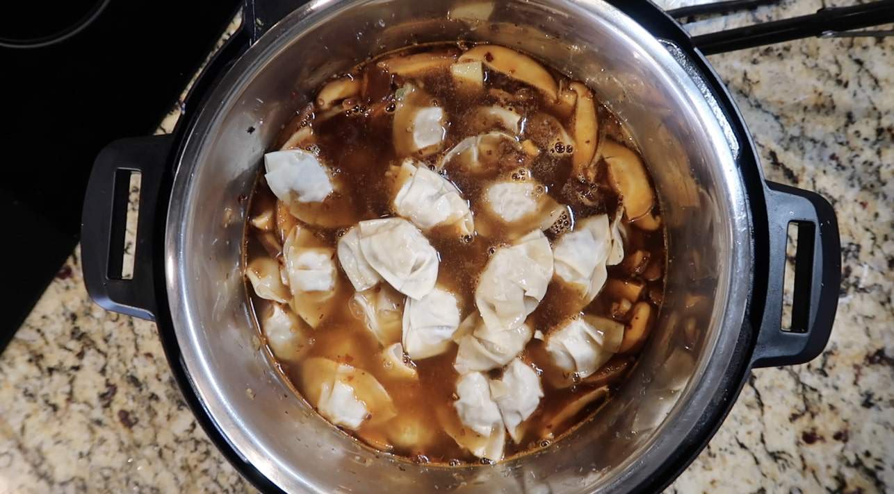 Instant Pot Spicy Dumpling Soup Pressure Luck Cooking