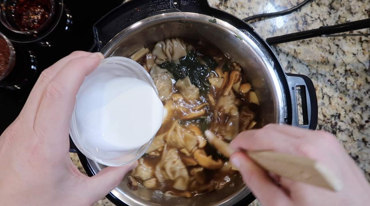 Instant Pot Spicy Dumpling Soup Pressure Luck Cooking
