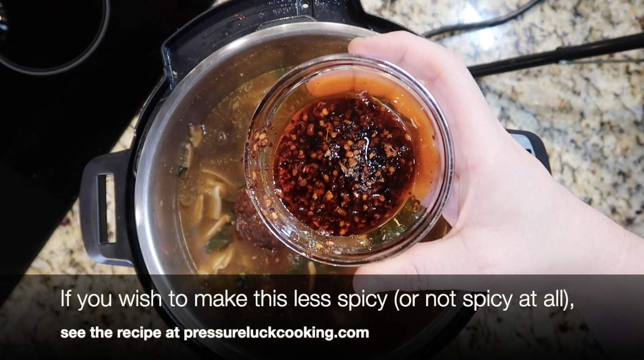 Instant Pot Spicy Dumpling Soup Pressure Luck Cooking
