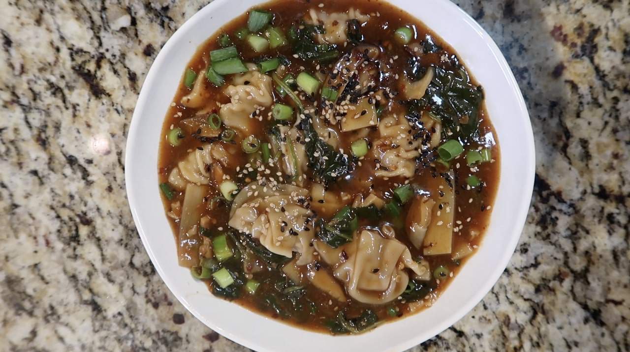 Instant Pot Spicy Dumpling Soup Pressure Luck Cooking