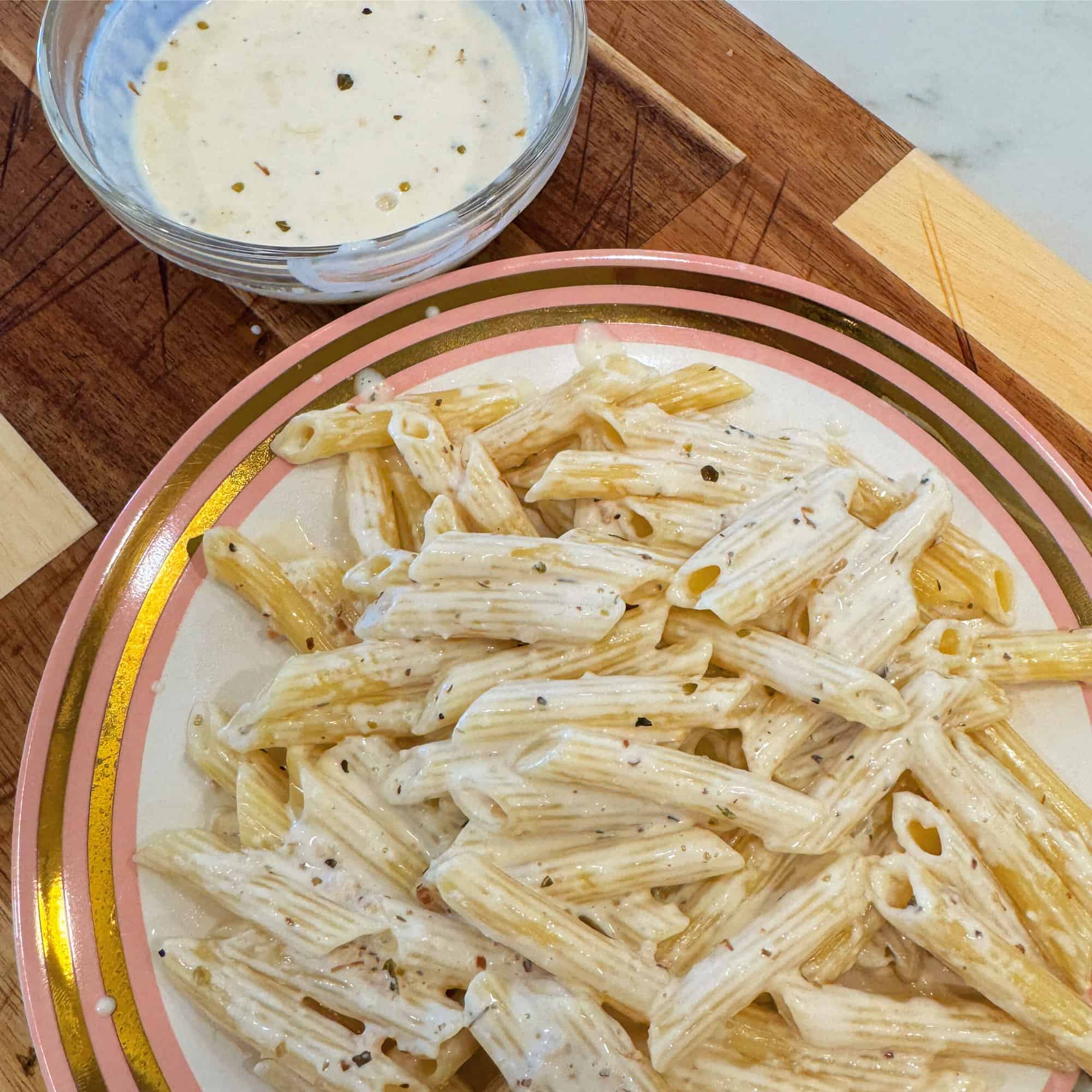 Garlic Cream Sauce - Pressure Luck Cooking